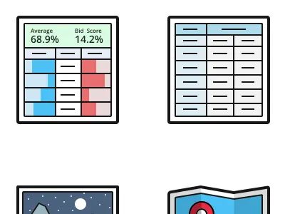 Icons application dan maitland icons illustration