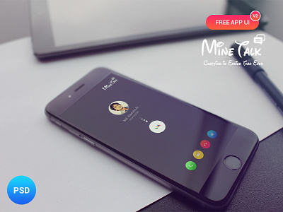 Minetalk App UI alaminmir android app creativemine flat ios minetalk yellow