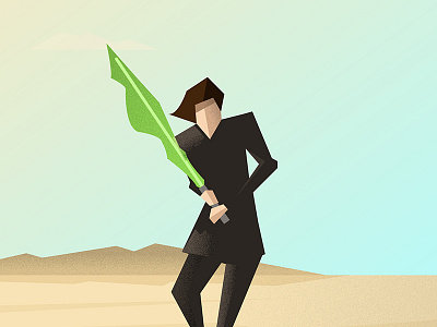 Luke desert fight jedi lightsaber luke skywalker poster shape star wars