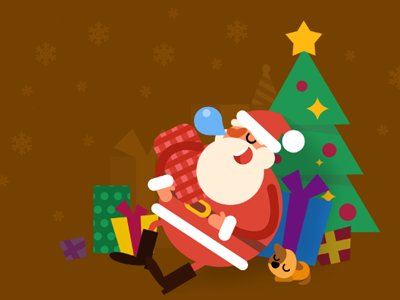 MERRY XMAS cards christmas flat illustration