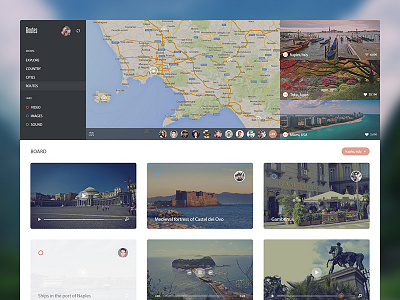 Routes app app application design flat icons simple social ui user user interface ux website