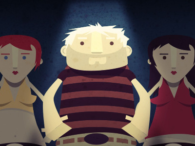 People character concept illustration testing