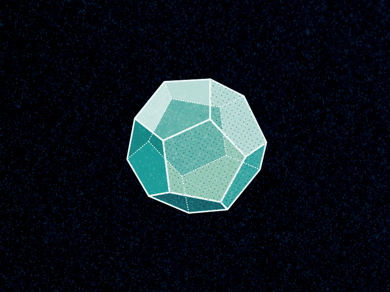 Dodecahedron Loop dodecahedron geometry grain loop platonic solids shape spin