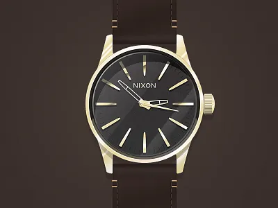 Nixon Sentry 38 brown clock gold gunmetal nixon rose sentry time watch