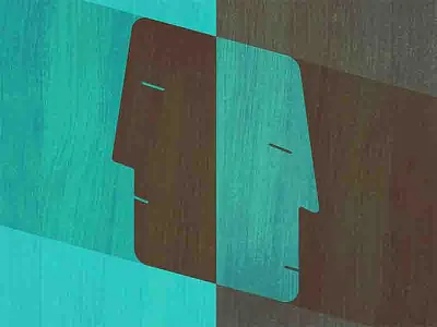 Luke 5:32 abstract contrast face hand drawn illustration scripture simple verse vintage