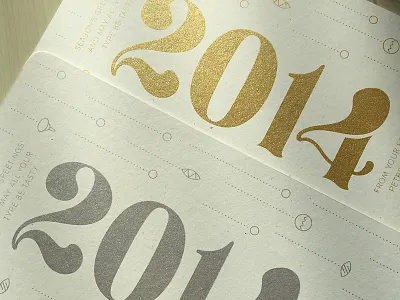 Holiday card 2014 ‪‎graphicdesign‬ ‪‎happyholidays‬ ‪‎holidaycards‬ ‪‎lettering‬ ‪‎metallic‬ ‪‎pillowtype‬ ‪‎screenprint‬ ‪‎typography‬