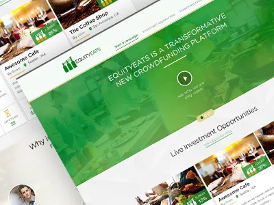 Equity Eats Mockup crowdfunding equityeats food restaurant