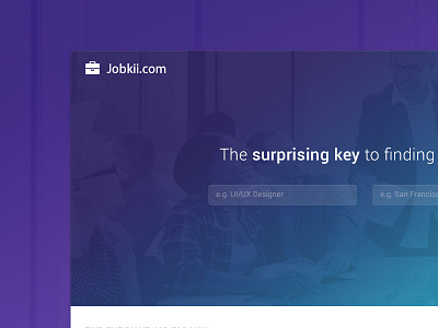 Jobkii Home gradients home jobs web app