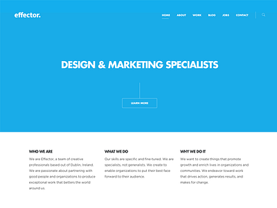 Agency Website Update agency minimal psd simple typography website wordpress