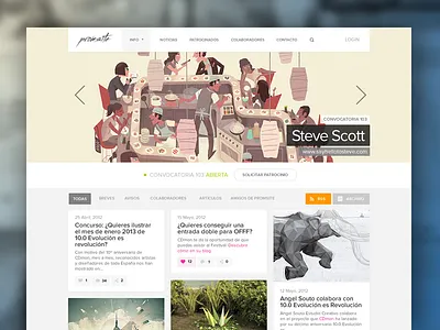 Promsite homepage clean flat homepage layout web website