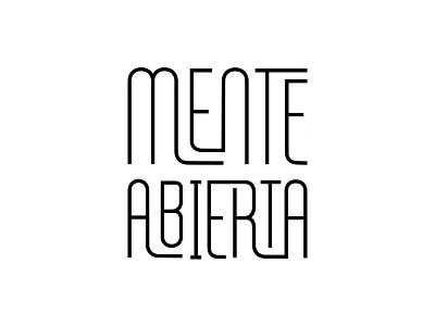 Mente Abierta branding clean geometric identity logo logotype minimal modern