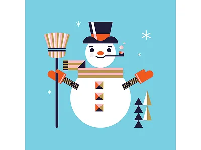 Frosty frosty hat scarf season snowman winter