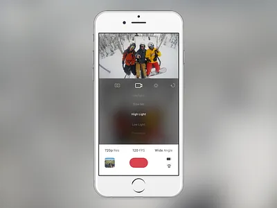 GoPro iOS Redesign camera gopro hero3 hero4 ios