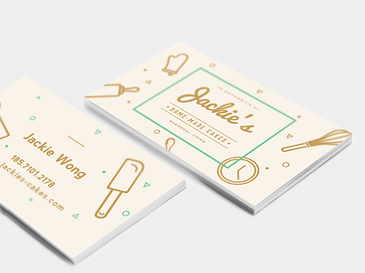 Jackie's Cakes Branding bakery branding cakes china icons logo monograms shanghai