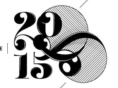 2015 Typographia 2015 ai brand calendar identity illustrator logo visual viz
