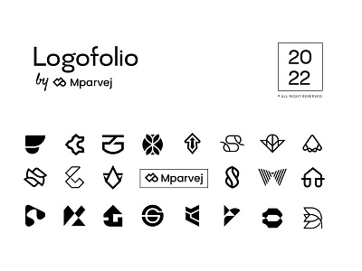 Logofolio 2022 brand brandfolio collections geometry identity logofolio logos marks minimal minimalist modern popular simple startup top trends