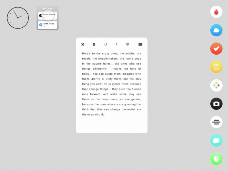 Night Mode blck os blck os night mode computer night concept concept operating system framer.js operating system redesign vector operating system