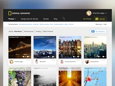 National Geographic Website Redesign images national geographic redesign web