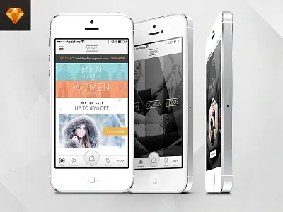 Free Shopping Based Mobile Application: Storex app download ecommerce fashion free iphone mobile shop sketch store storex template