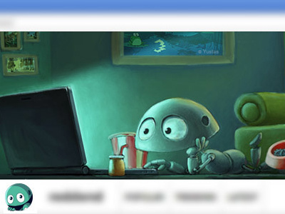 Wait for me character comfort design electric dog engine home illustration interior machinery notebook robot tv