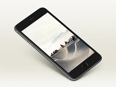 Free Awesome iPhone 6+ Mockup black dailyui free freebie iphone iphone 6 plus mockup psd