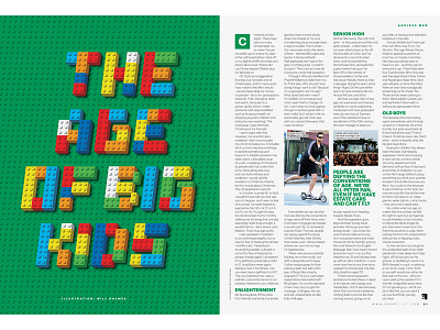 ShortList Magazine lego lettering type type design typography vector
