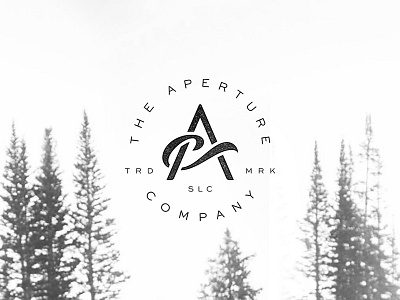 "The Aperture Co" Monogram Process brand branding design by diamond designbydiamond identity logo mark monogram nicholasdamico photography slc