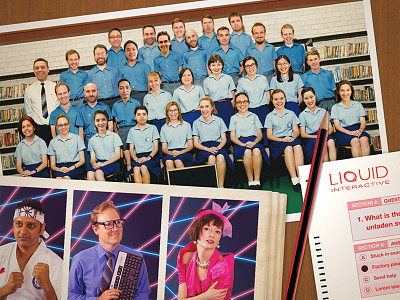 Class of 2014 - 80s style yearbook 80s exam microsite photoshop polaroid retro yearbook