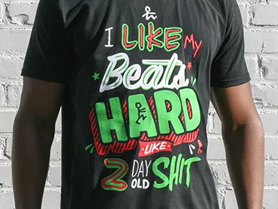 I Like My Beats Hard... bursh graffiti graphic design hip hop marker street tag type typography urban