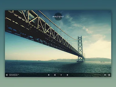 Musique design music music player web