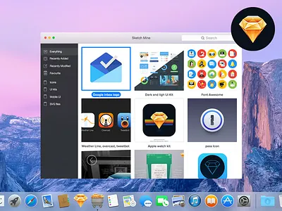Sketch Mine application bridge diamond mac mine preview sketch thumbnail