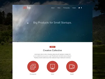 Agency Landing Page agency clean concept flat landing page ui website
