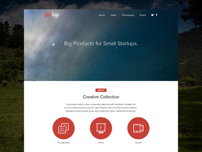 Agency Landing Page agency clean concept flat landing page ui website