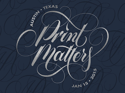 Print Matters atx austin cartouche french paper co lettering mamas sauce print matters scripts type typography vector