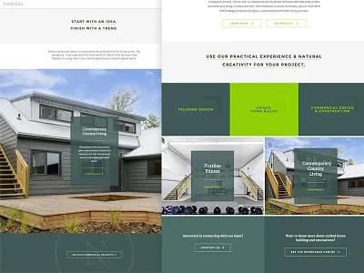 Custom Home Builder Website home builder homes photoshoot ui web design website