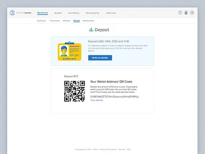 Deposite light minimal simple ux verification web