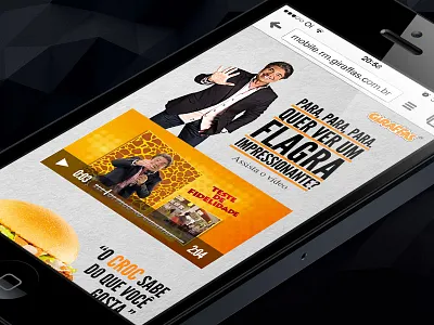 Mobile Rich Media Ad - Giraffas ad advertising banner design fast food giraffas mobile rich media