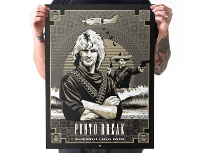 Point Break illustration poster print screen spanglish