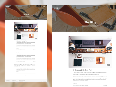 MADE - Third Sneak-Peek blog design made mario maruffi portfolio theme themebull tumblr ui understandable wordpress theme