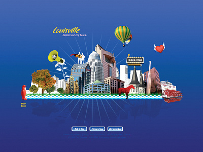 Possibility City balloon branding churchill city collage downtown louisville photoshop slugger