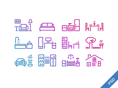 House icons bathroom bedroom free house icon icons psd set