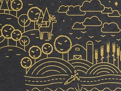 Wisconisn The Beautiful farm monoweight nature water wisconsin