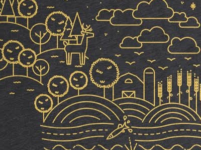 Wisconisn The Beautiful farm monoweight nature water wisconsin