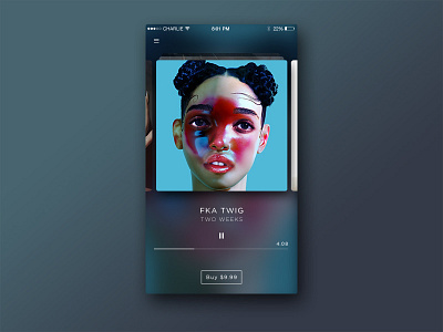 Music Selector ios iphone music player selector ui ux