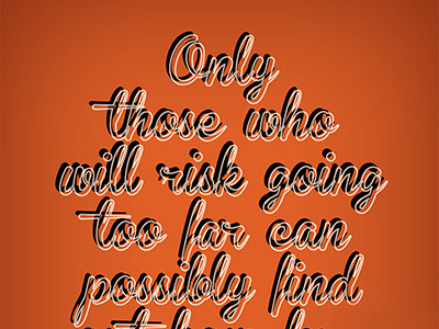 Take Risks chance chances quote red risk type typography wisdom