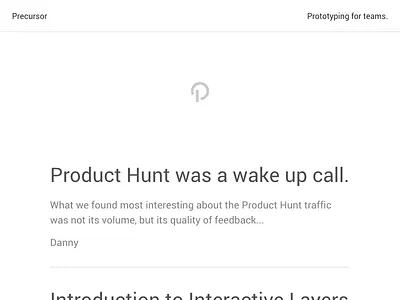 Simple Blog blog clean minimal precursor prototyping simple