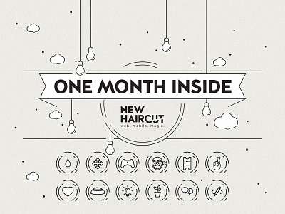 Meanwhile at New Haircut… design illustration infographic office statistics team vector work