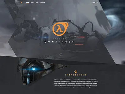 Half-Life 3 clean game design gaming half life half life 3 web hl3 journey source valve web webdesign website