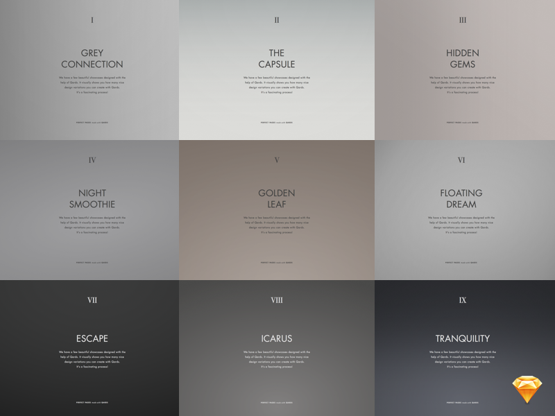 HUE Gradients: Free .sketch Kit backdrop background free freebie gradient hue kit sketch