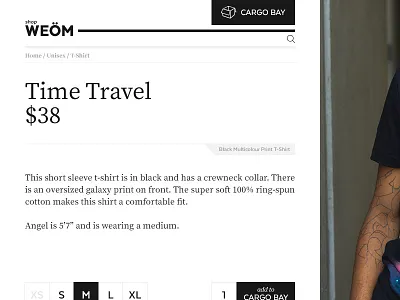 WEÖM V2 — Product Page ecommerce eshop space weom weöm